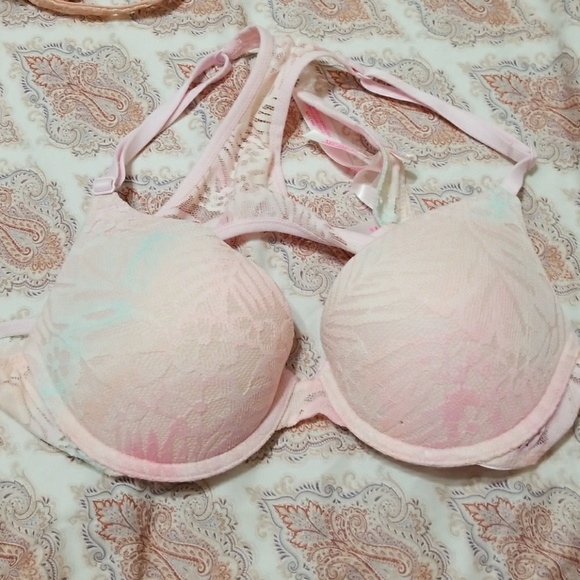 PINK push up bra (racer back) - Picture 1 of 2