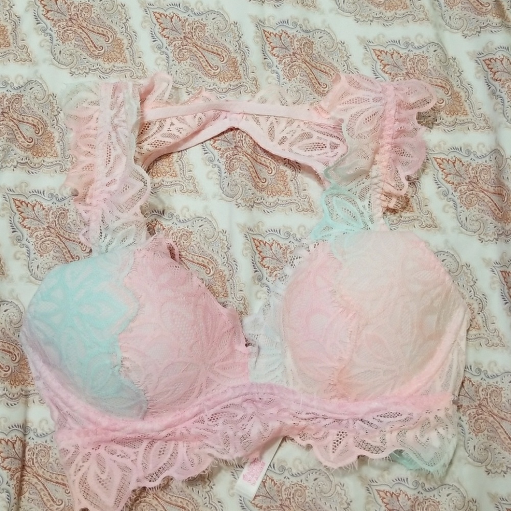 PINK date push up bralette
