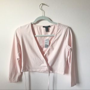 Wraparound Blush Crop Top