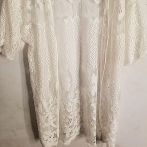 Cardigan White Lace