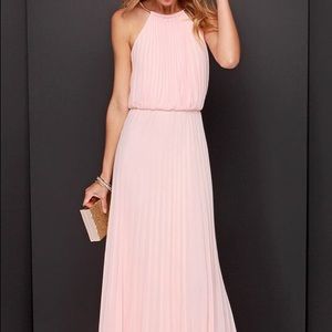 Lulu’s Peach Pink Maxi Dress Wedding XXS