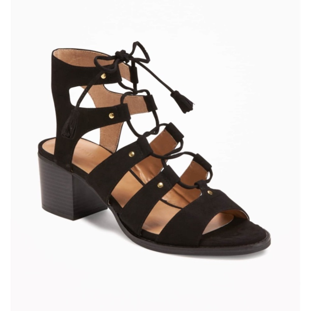 Sueded Gladiator Heeled Sandal