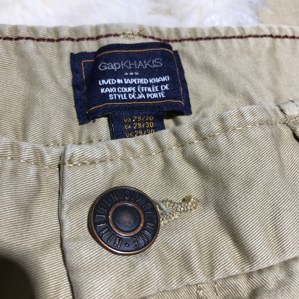 Gap Khakis Lived In Tapered 29 {C05} - image 5