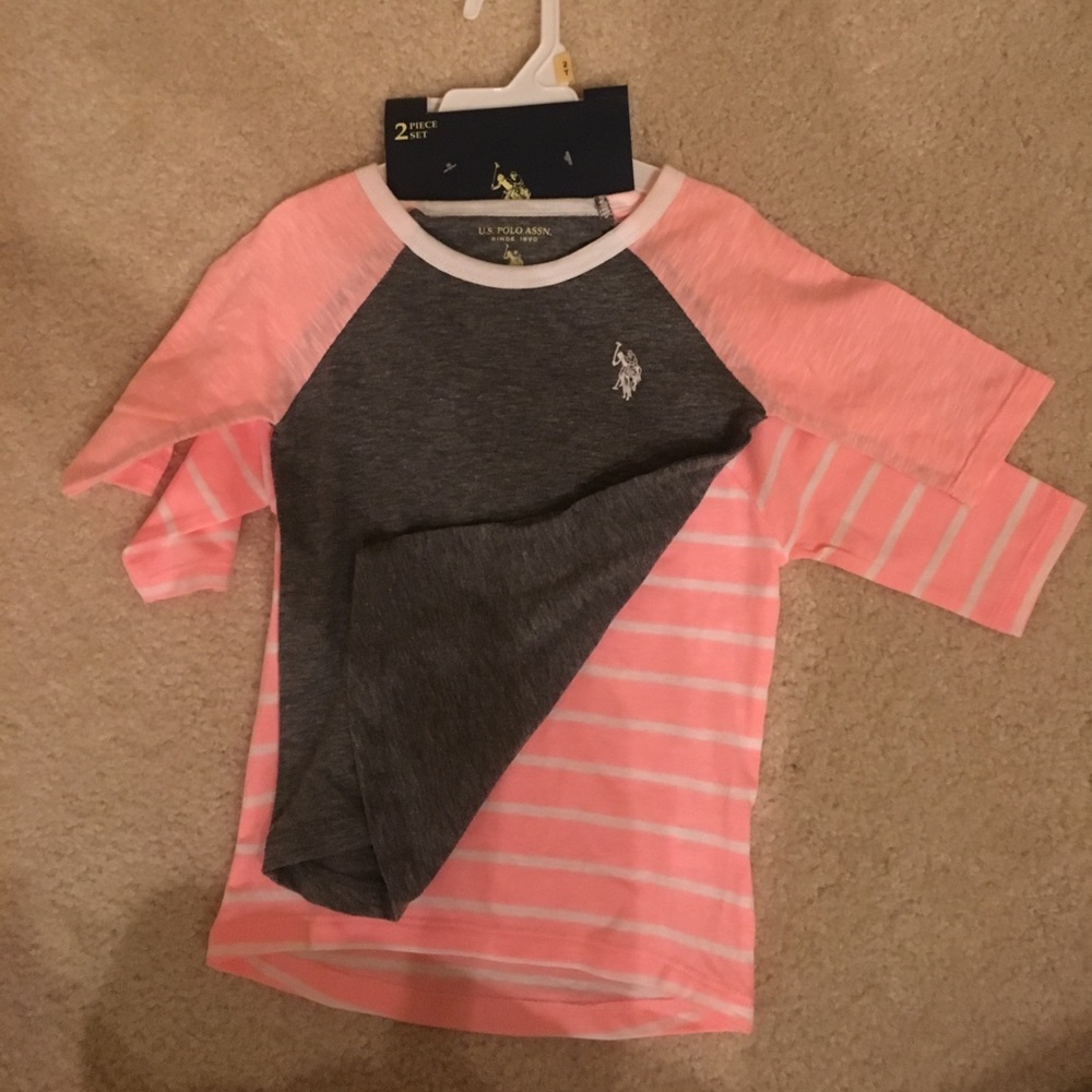 NWT US POLO ASSN 2 piece t shirt