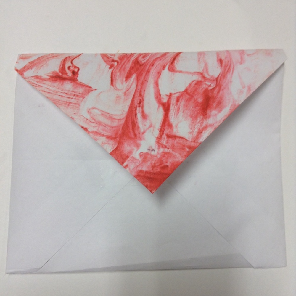 Hand Marbled Envelope