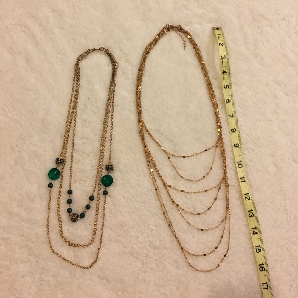 Multi-strand necklaces - holiday parties!