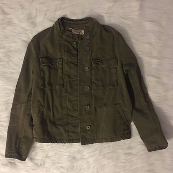 distressed army jacket