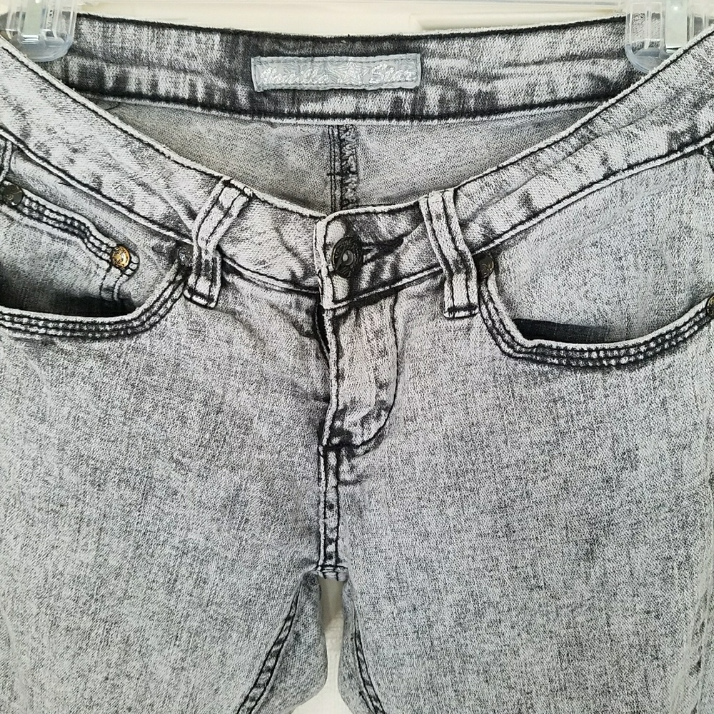 Super skinny 80s acid wash jeans 4x stretch
