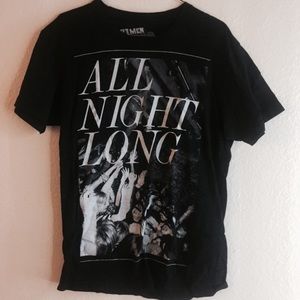 F21 Men "All Night Long" Graphic Tee