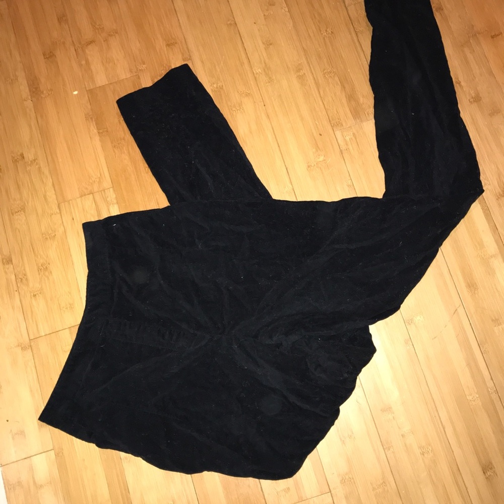 nwot vaute couture black velvet trousers