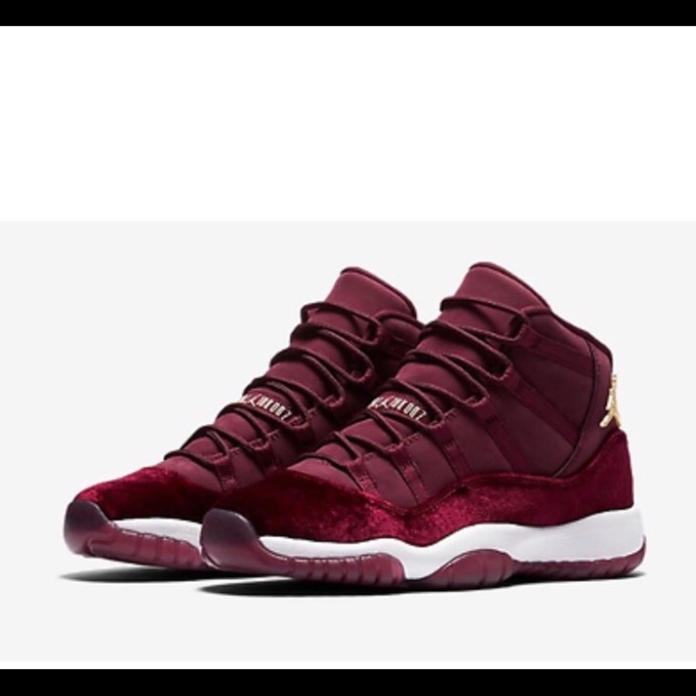 Jordan 11 Red Velvet Burgundy Maroon Heiress 7.5
