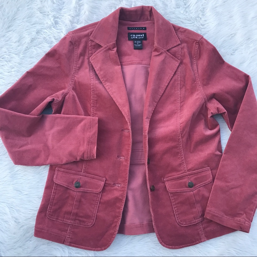 ✔️NWOT Ca.sual by C.A. Sport Corduroy Blazer Sz M