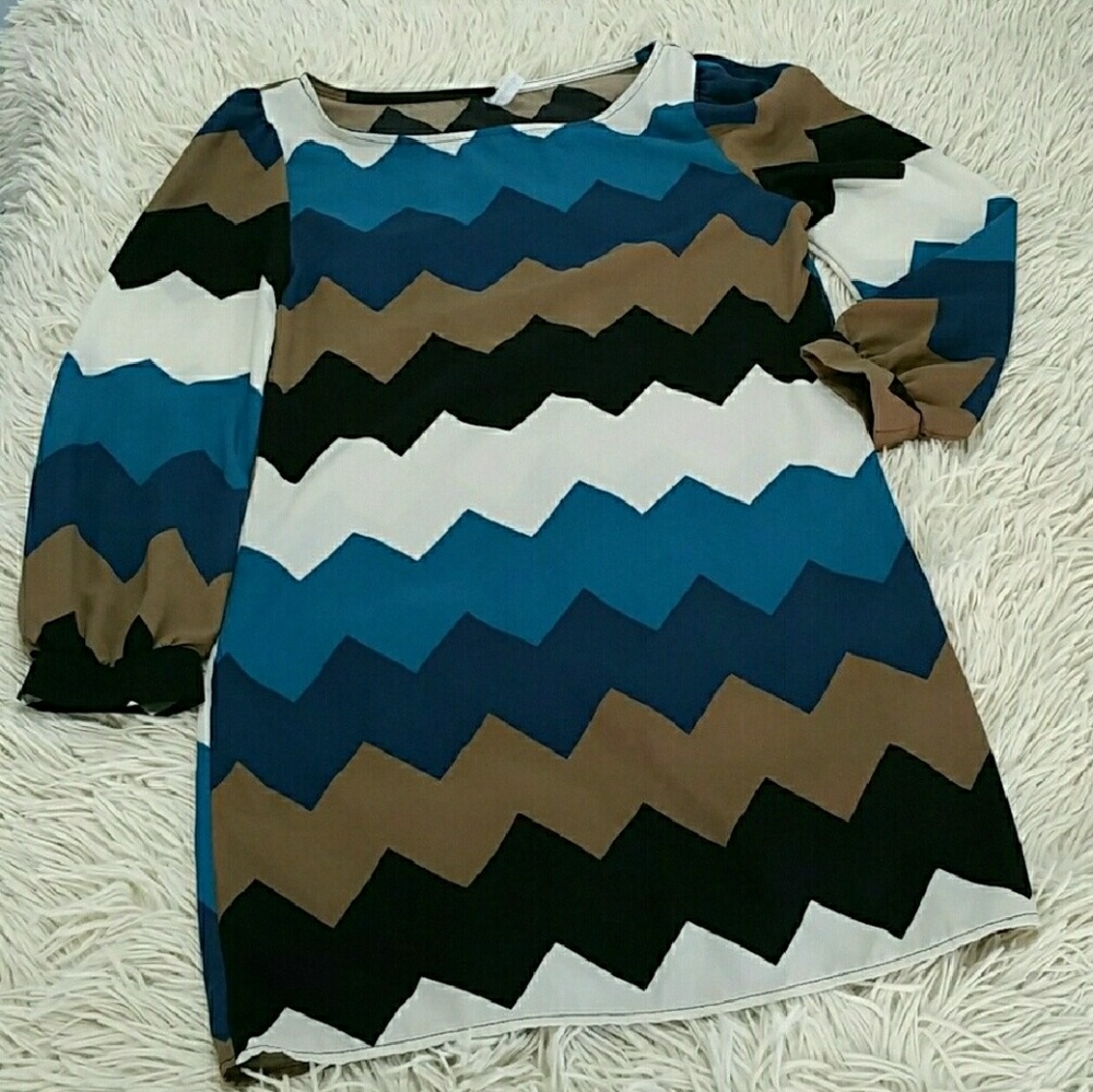 Chevron Swing Dress