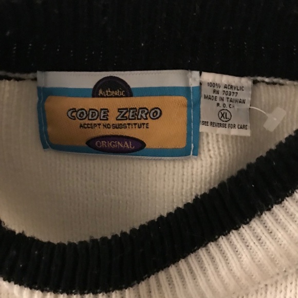 Code Zero Vintage Sweater Men’s Size XL - Picture 5 of 5
