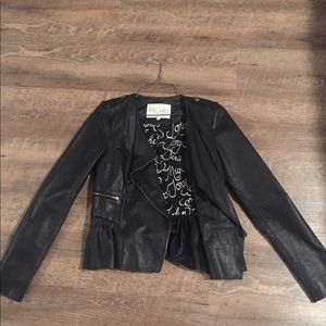 Rachel Roy Black Leather Jacket