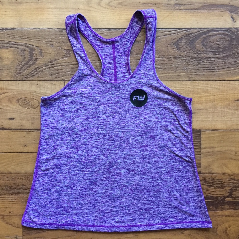 Purple Fywheel Tank Workout Yoga Run Cycle