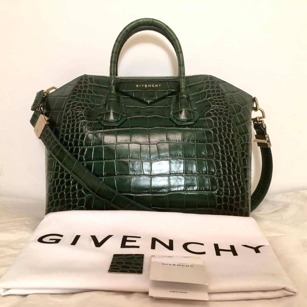 ♦️SOLD!!!♦️ GIVENCHY Croc-Embossed Medium Antigona