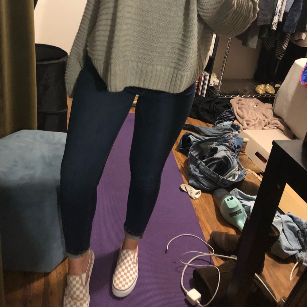 Dark wash Zara skinny jeans/jeggings.