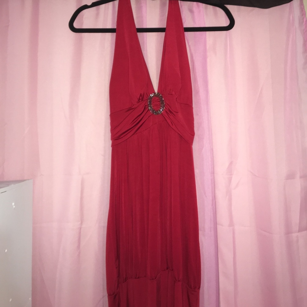 Red Halter Dress
