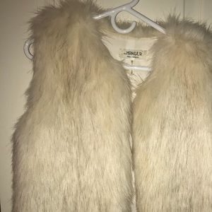 Faux fur vest!