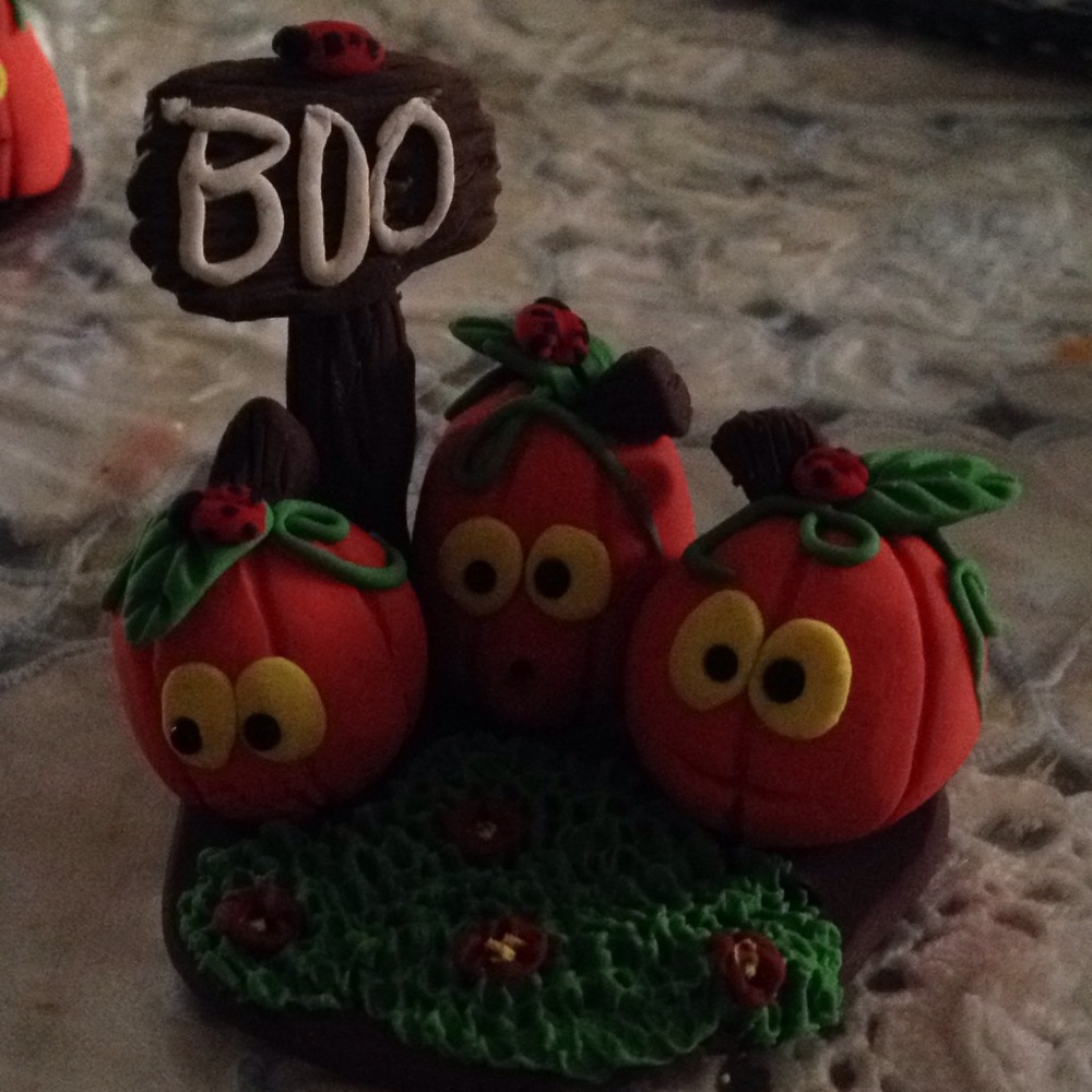 Halloween polymer clay decoration.