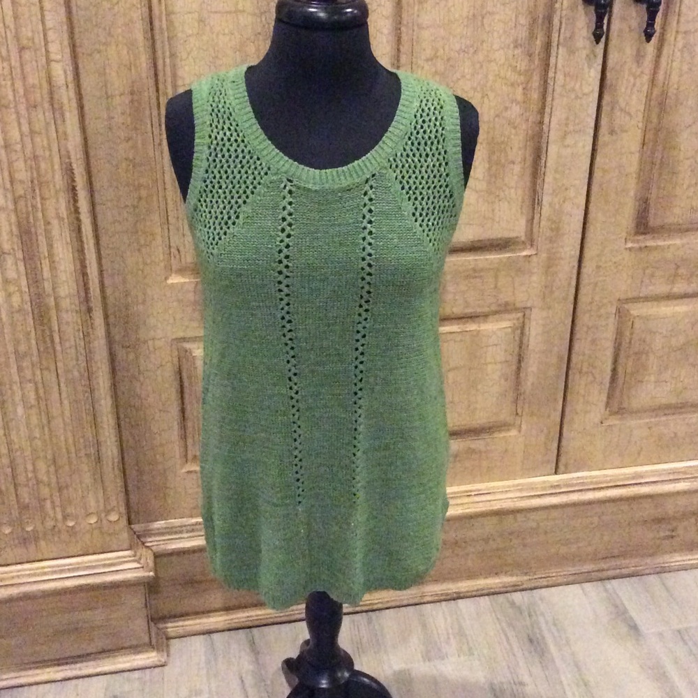 Cable and gauge sweater