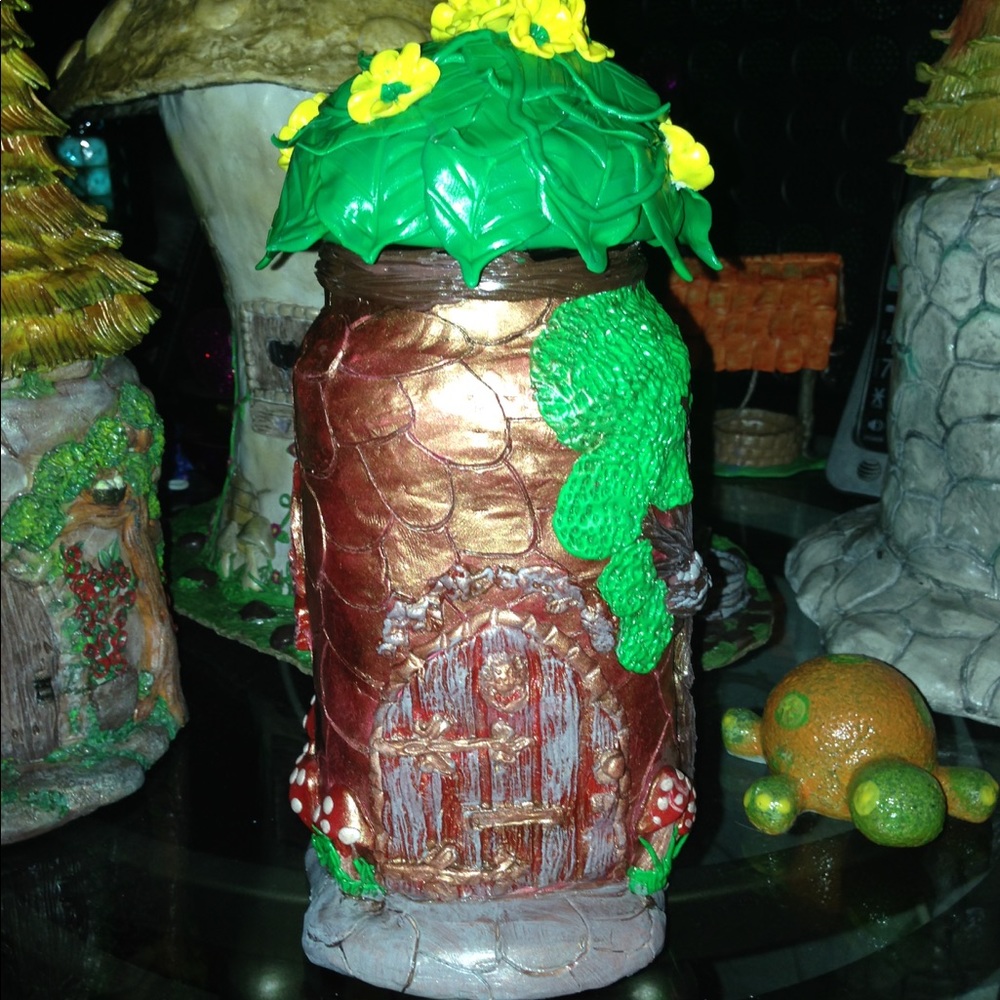 Fairy house jar