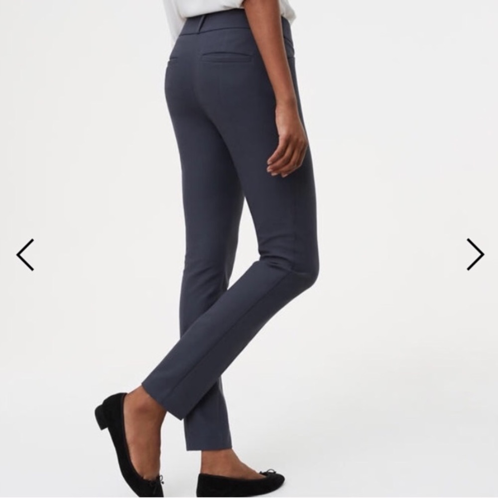 LOFT Julie Skinny Pants In Coastal Gray