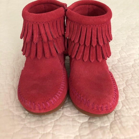 little girl moccasin boots