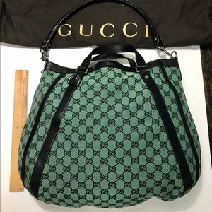 Authentic Gucci Abbey Monogram Hobo Bag