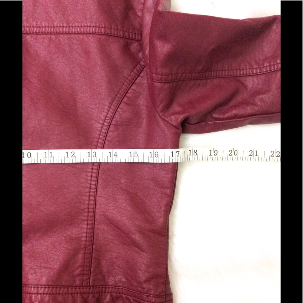 Forever 21 Faux Leather Zip Up Moto Biker Jacket - Picture 5 of 8