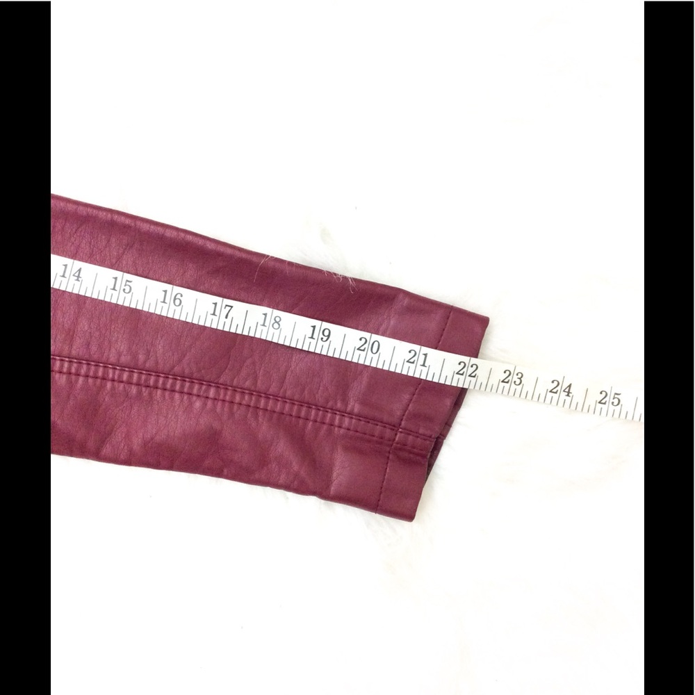 Forever 21 Faux Leather Zip Up Moto Biker Jacket - Picture 7 of 8