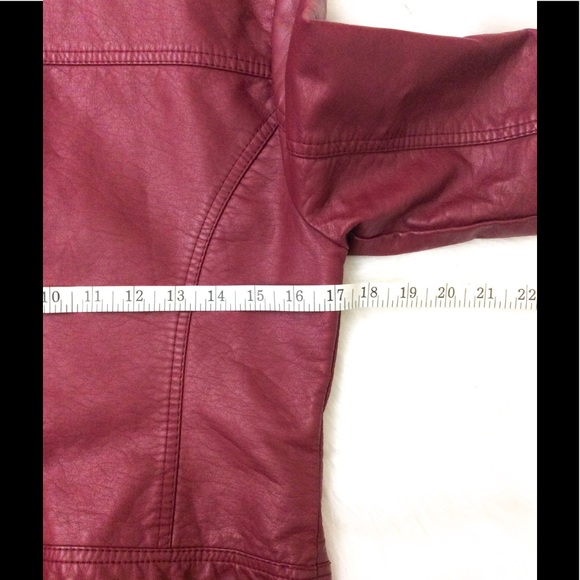 Forever 21 Faux Leather Zip Up Moto Biker Jacket - Picture 5 of 8