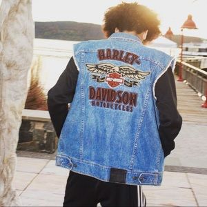 DENIM HARLEY DAVIDSON VEST