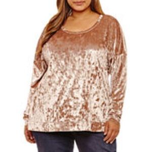 Velvet champagne shirt