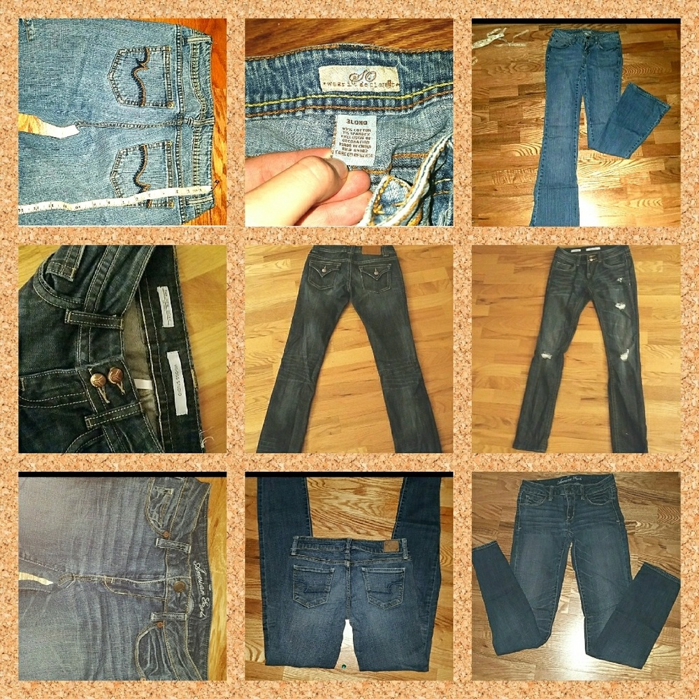 EUC;  THREE pairs of ladies jeans
