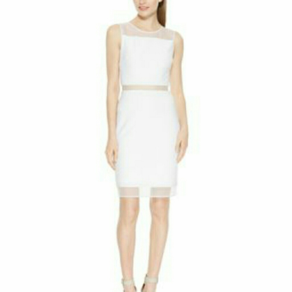 NWT Calvin Klein white dress size 2