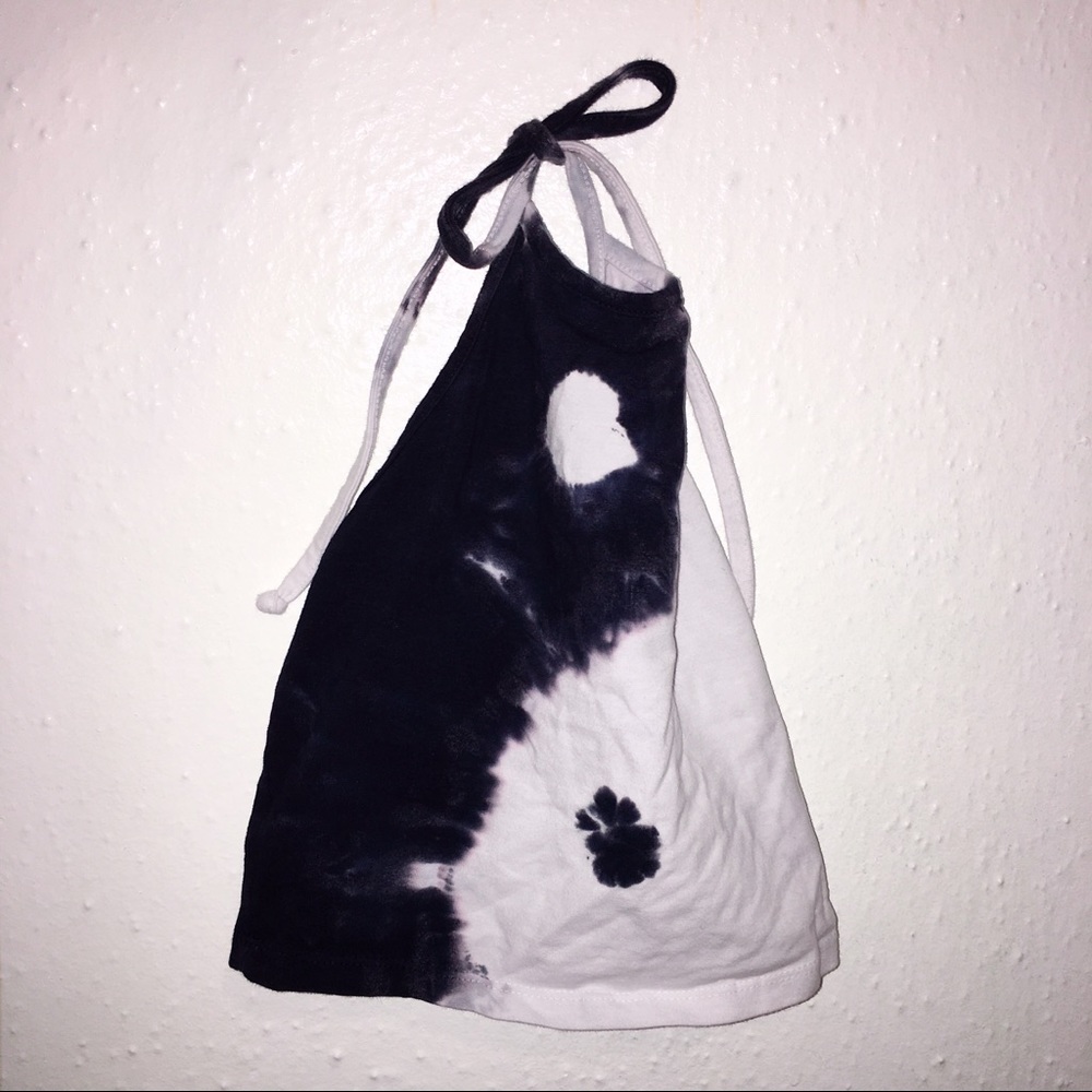 Ying Yang Halter Crop Top