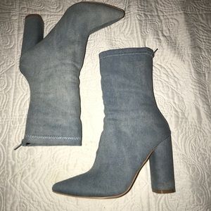 Fashion Nova Denim Boot - From the 90s