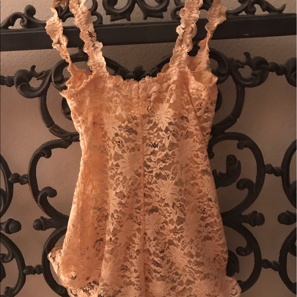 LA PERLA embroidered lace chemise in lemon 🍋
