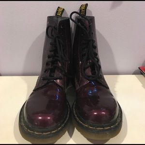 Dark purple Dr. Martens