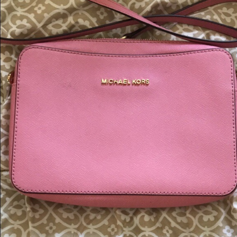 Mk Bag with Strap Pink