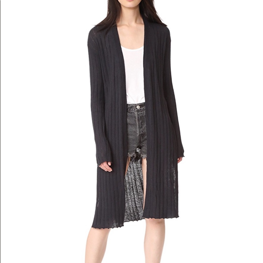 Free People Ribby Rib Duster Cardigan