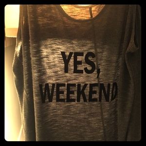 Lane Bryant Yes Weekend tee