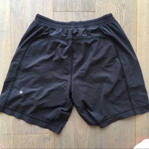Men’s Luluemon Black PaceBreaker Shorts