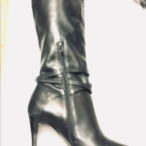 Ralph Lauren black high heel boots