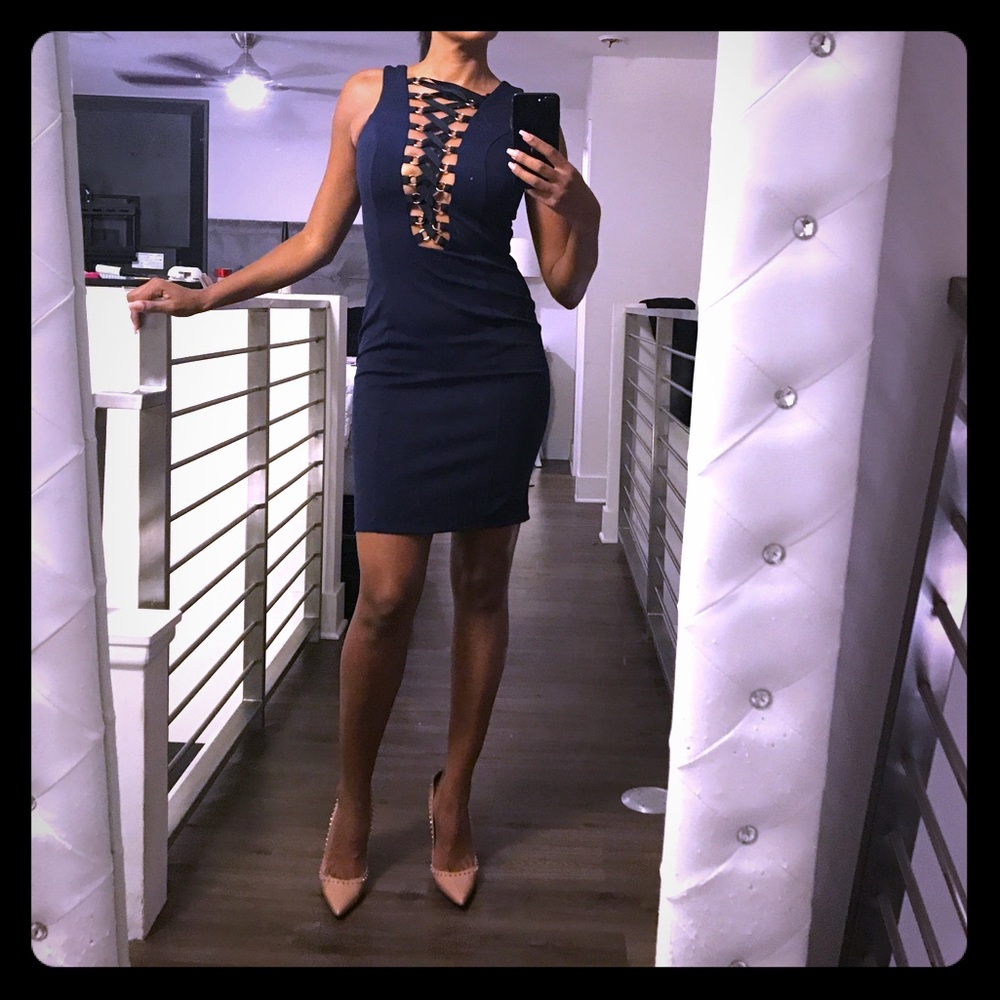 Navy blue dress