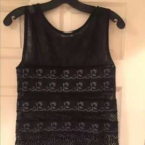 MOSCHINO CHEAP AND CHIC VINTAGE BLACK NET TOP 40
