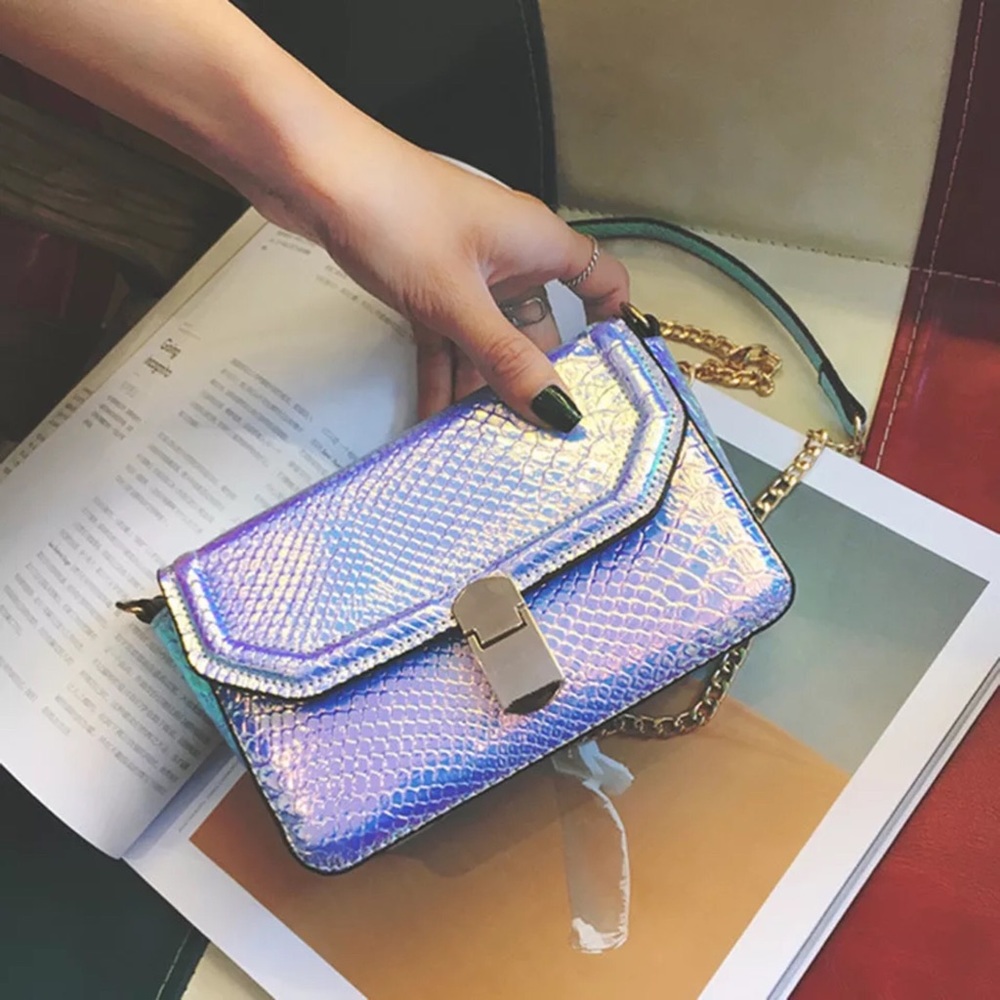 NWT- LAST ONE‼️💫Galactic 🦄Holographic Bag🌈 - Picture 3 of 6