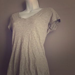 Large used grey Deb scoop neck shirt